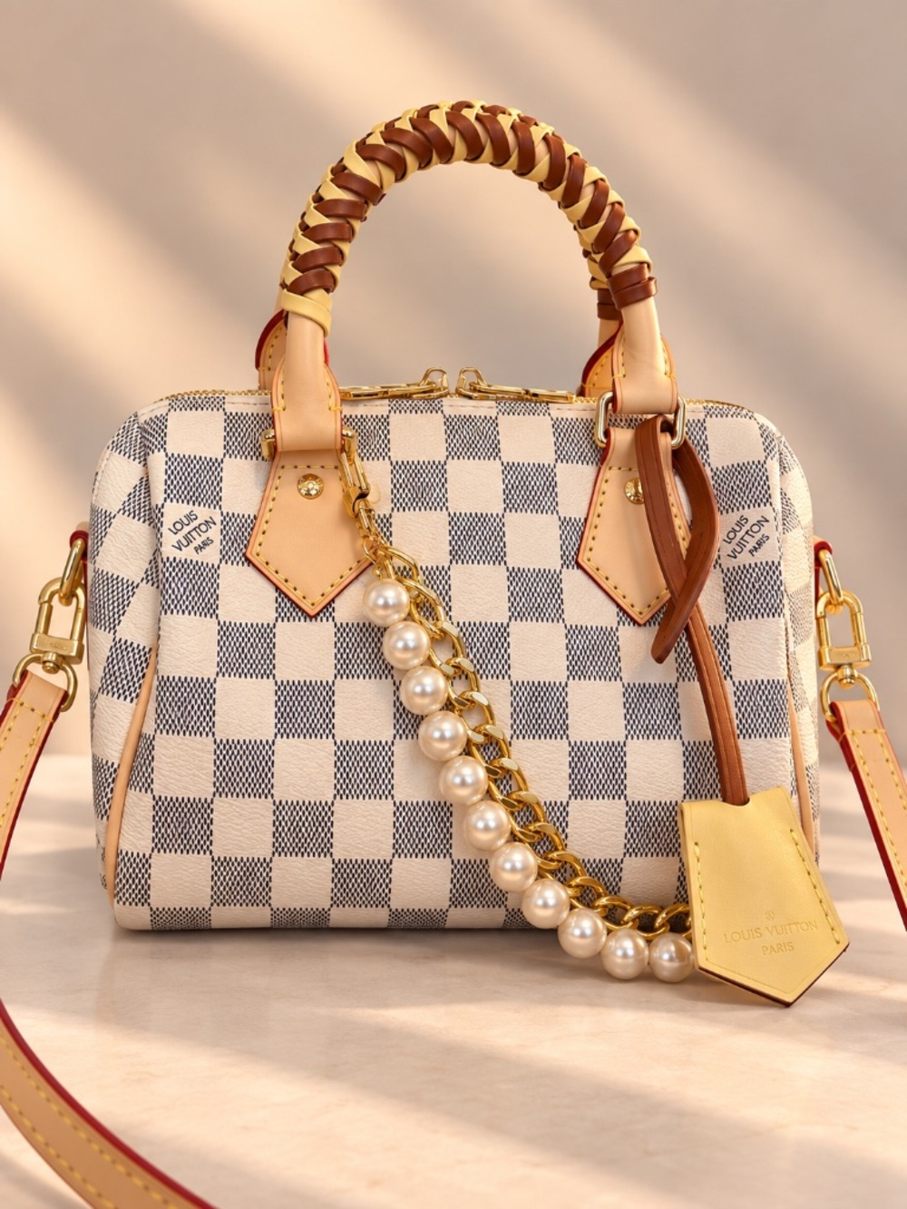 Checkered handbag